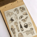 Kiku Print Meiji Curios Stickers