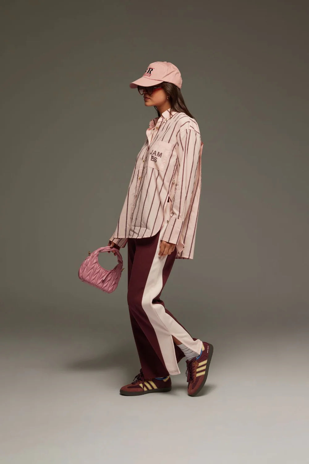 ALPINE COTTON STRIPE SHIRT | LIGHT BLUSH