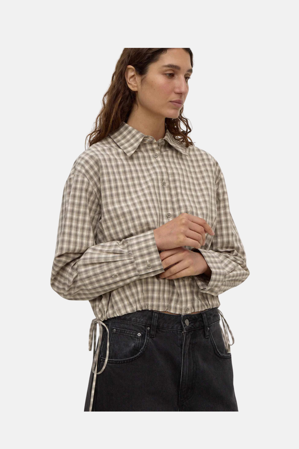 EDDIE CHECK SHIRT | WHITE / GREY