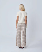 RACER PANT | BROWN PLAID
