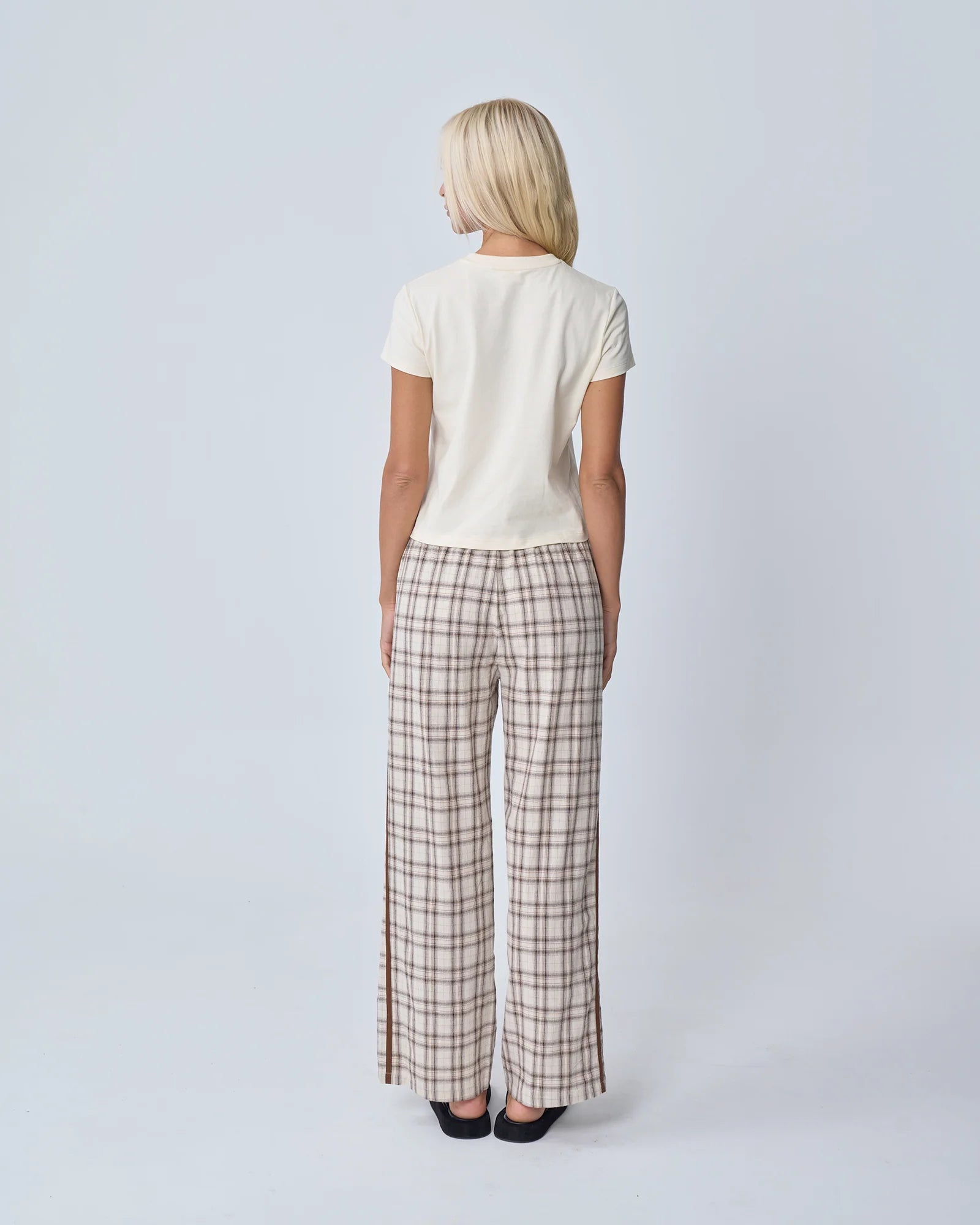 RACER PANT | BROWN PLAID