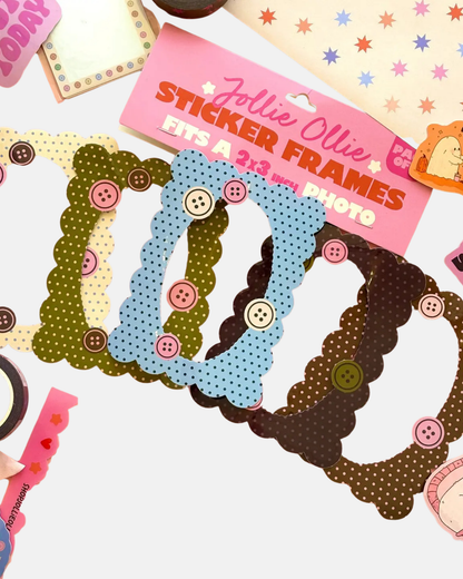 Jollie Ollie Designs Button Sticker Frame Pack