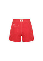TIE FRONT BOARDSHORT | RED