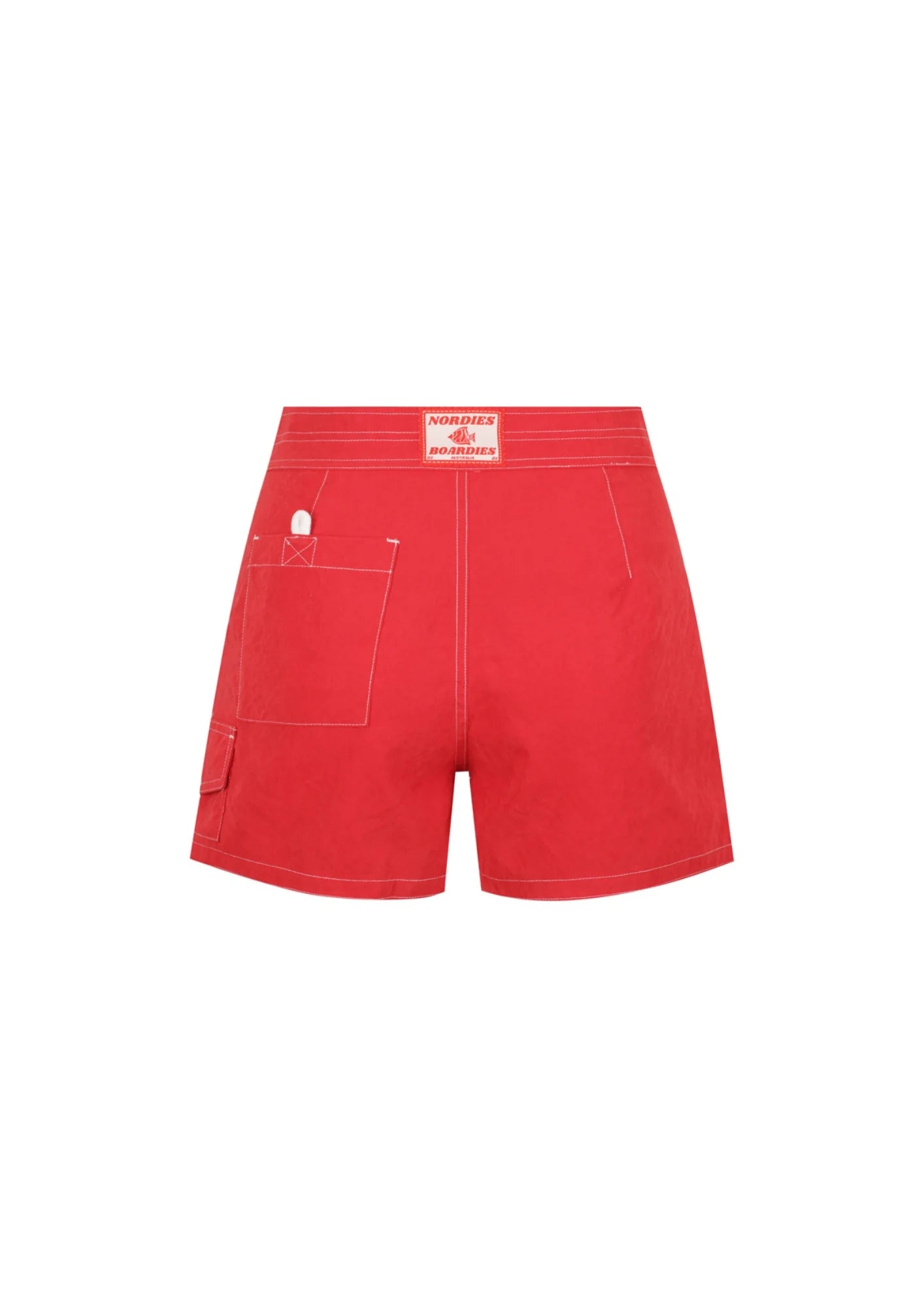 TIE FRONT BOARDSHORT | RED