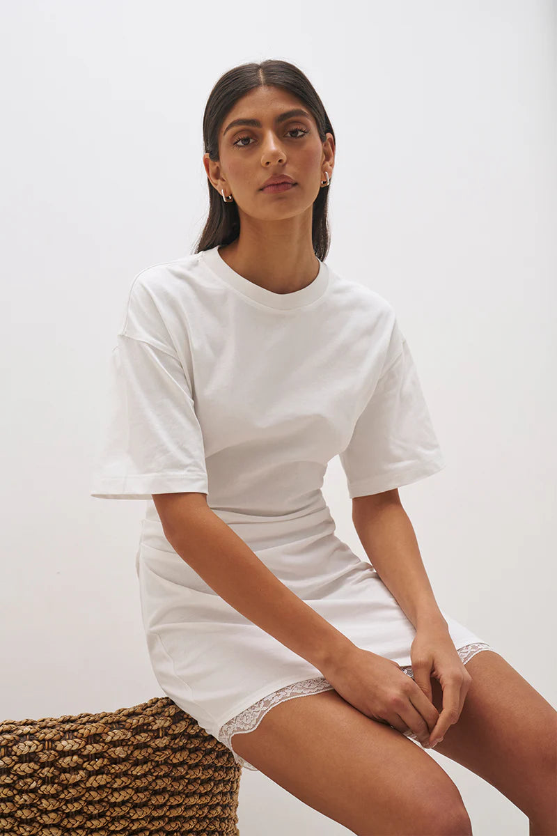 LIORA MINI DRESS | OFF WHITE
