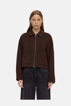 DALLAS WOOL JACKET | DARK CHOC
