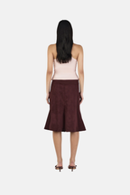 OWNLEY GUILIA MIDI SKIRT COCOA