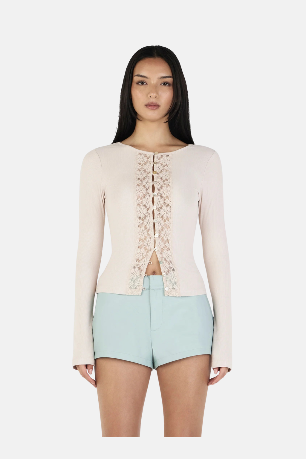 NINA CARDI TOP | CREAM