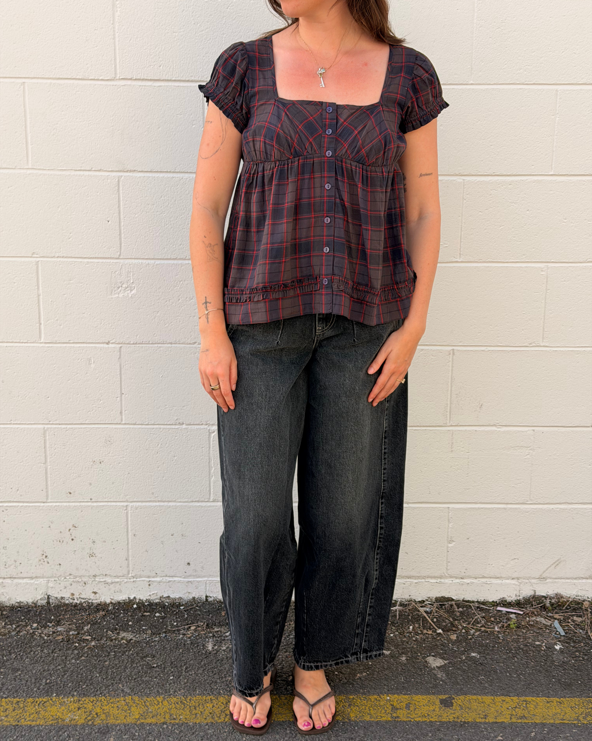 Damson Madder Clover Blouse Sirius Check