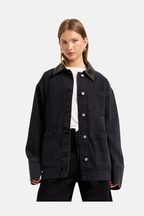 Rollas Denim Chore Jacket Mercer Black