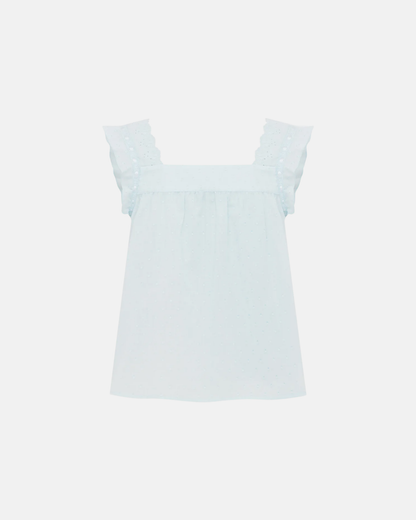 Olga Joan Prairie Camisole Cielo