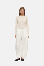 LOLA BARREL PANT | WHITE