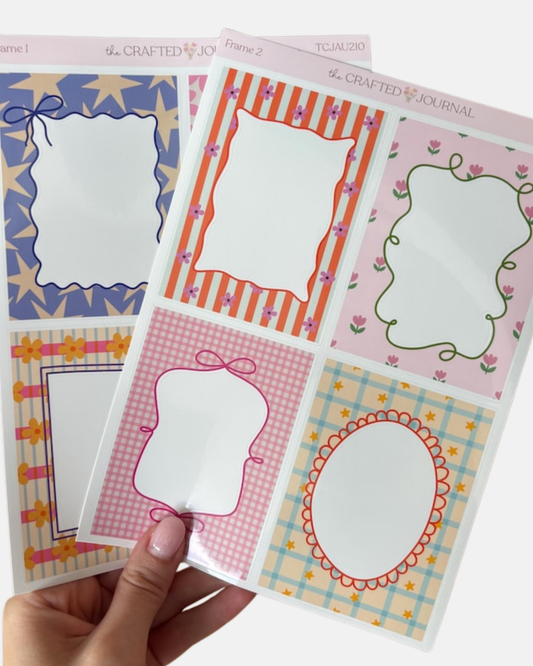 The Crafted Journal Frame Sticker Sheet