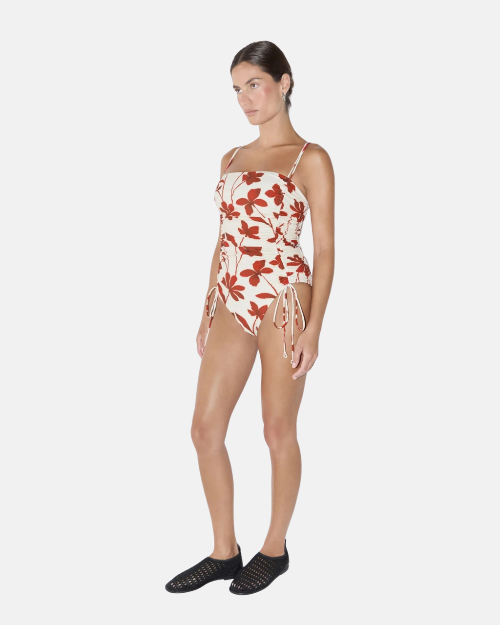 Zulu & Zephyr Gathered One Piece Ruby Floral