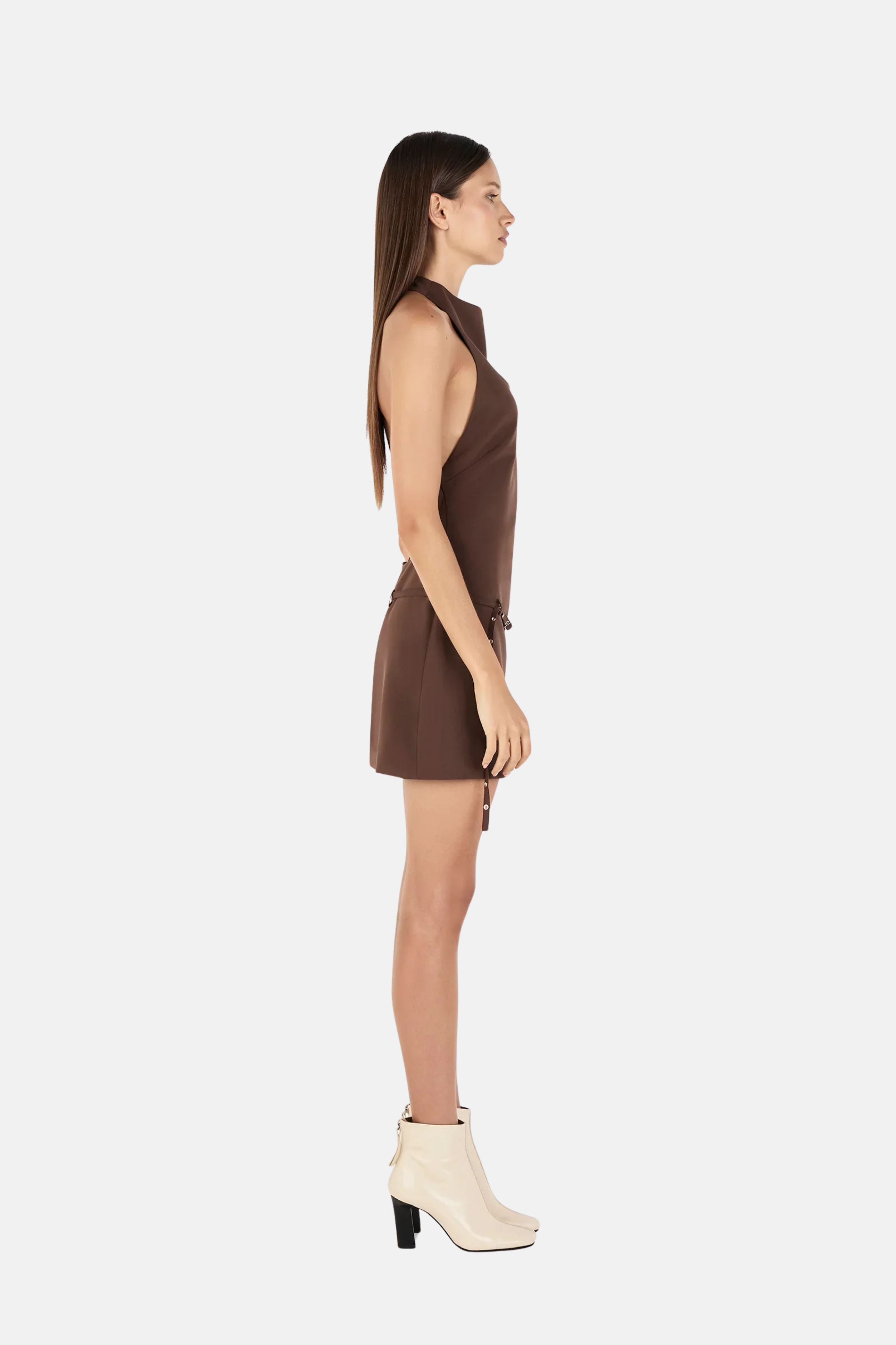 Ownley Sammie Mini Dress Chocolate