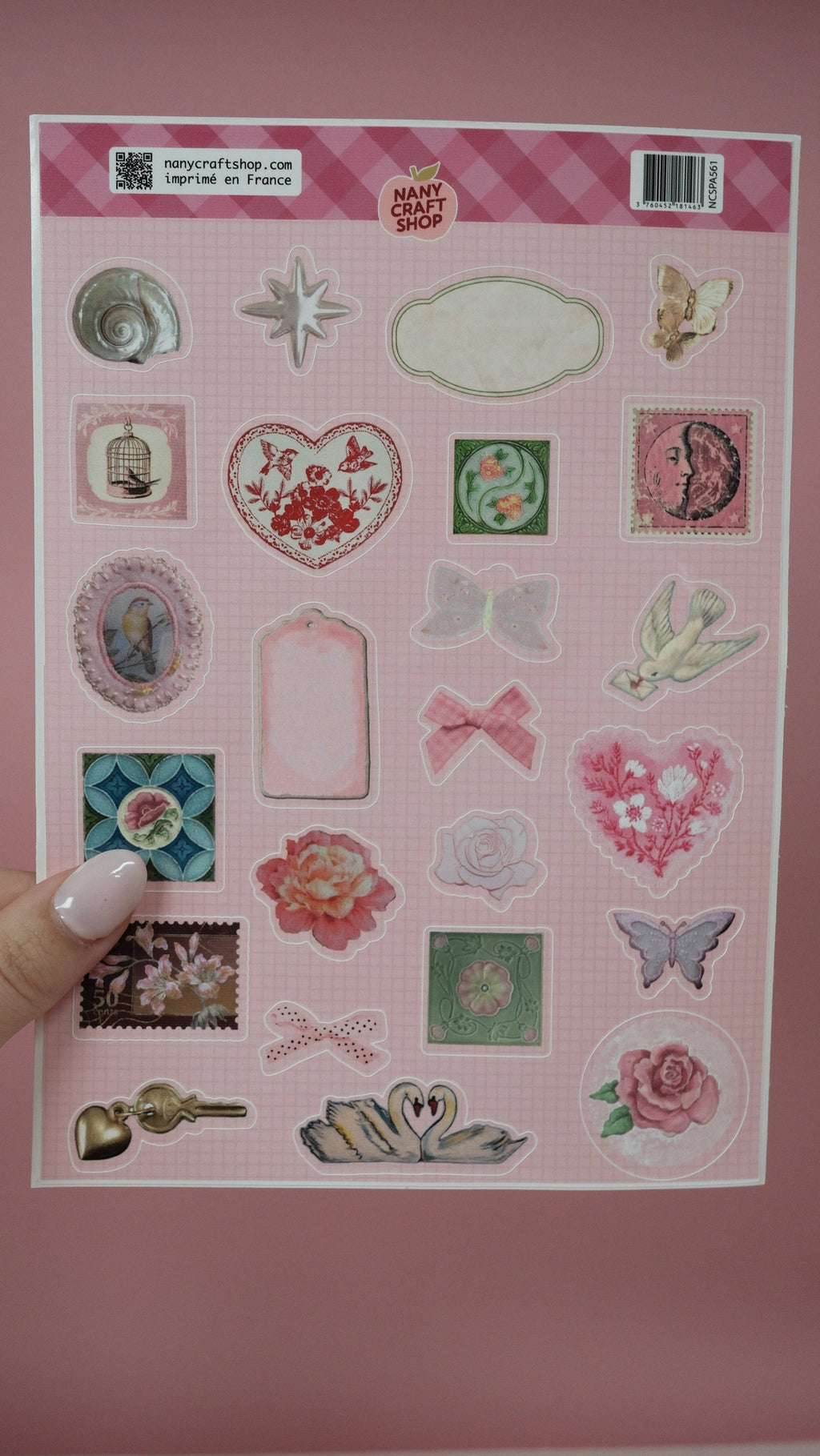 Nany Craft Whimsical August Sticker Sheet