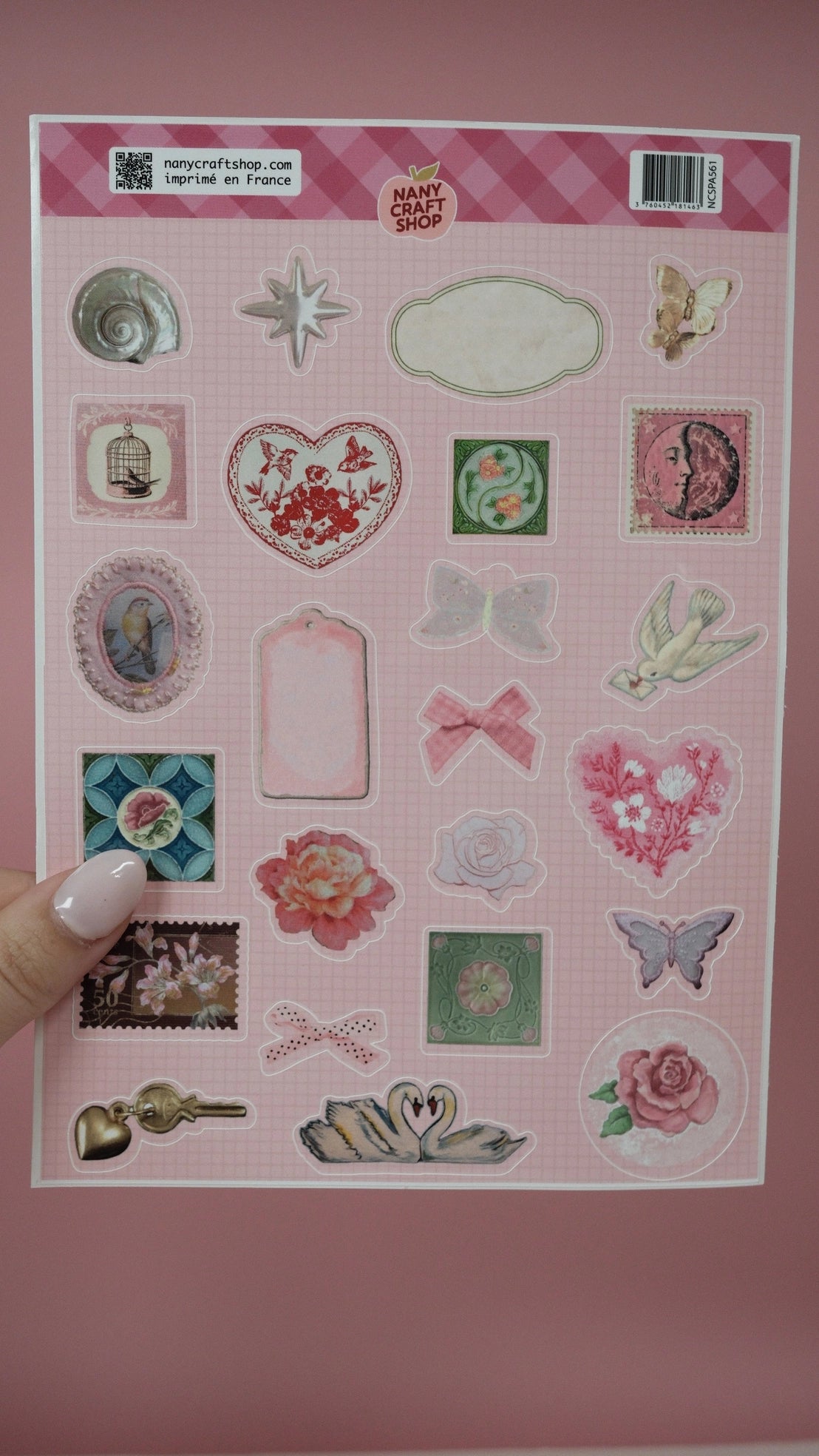 Nany Craft Whimsical August Sticker Sheet