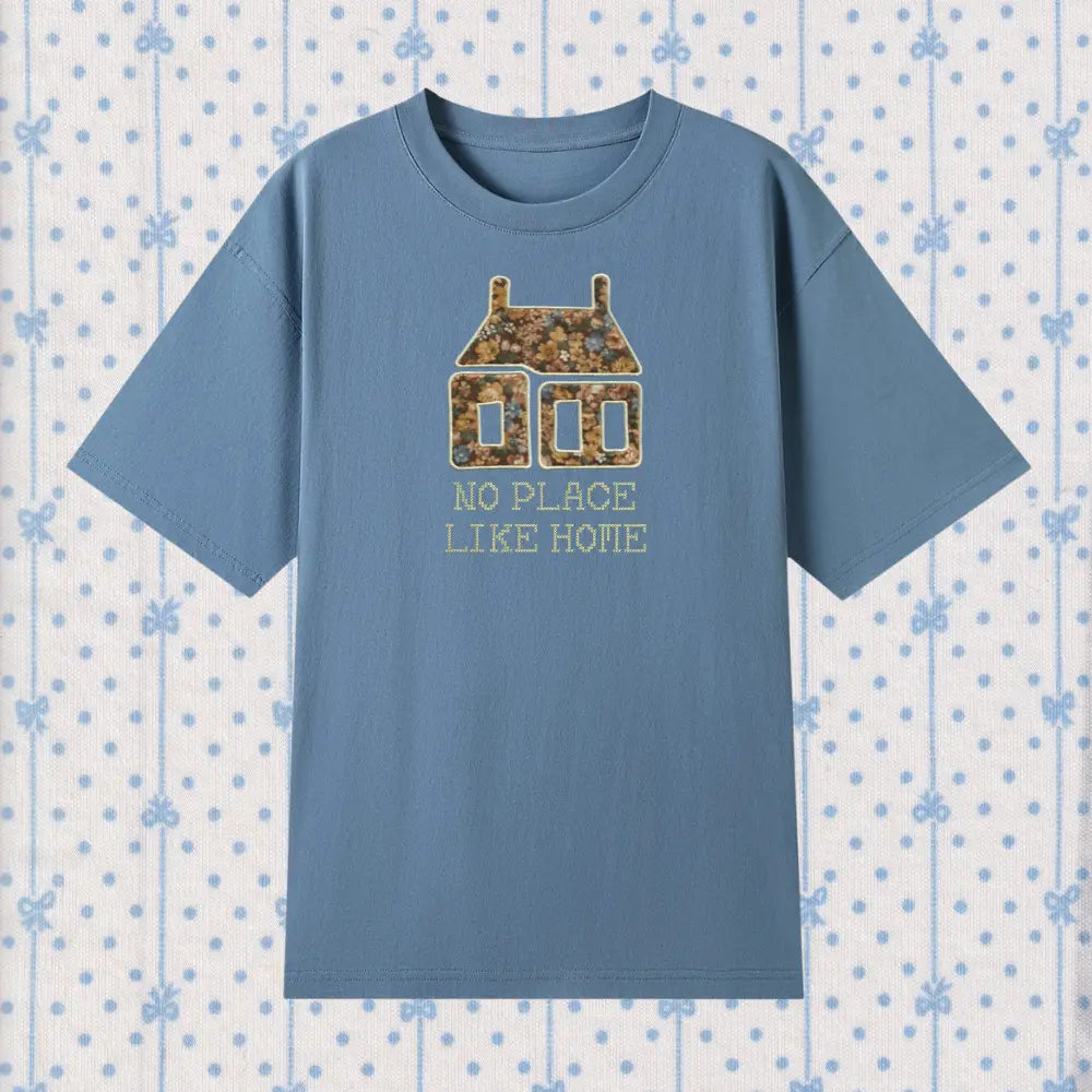 NO PLACE LIKE HOME EMBROIDERED T- SHIRT | RODEO Embroidery