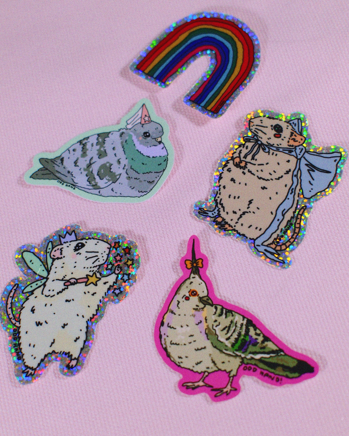 Odd Hand Co. Bow Mouse Holographic Sticker 3