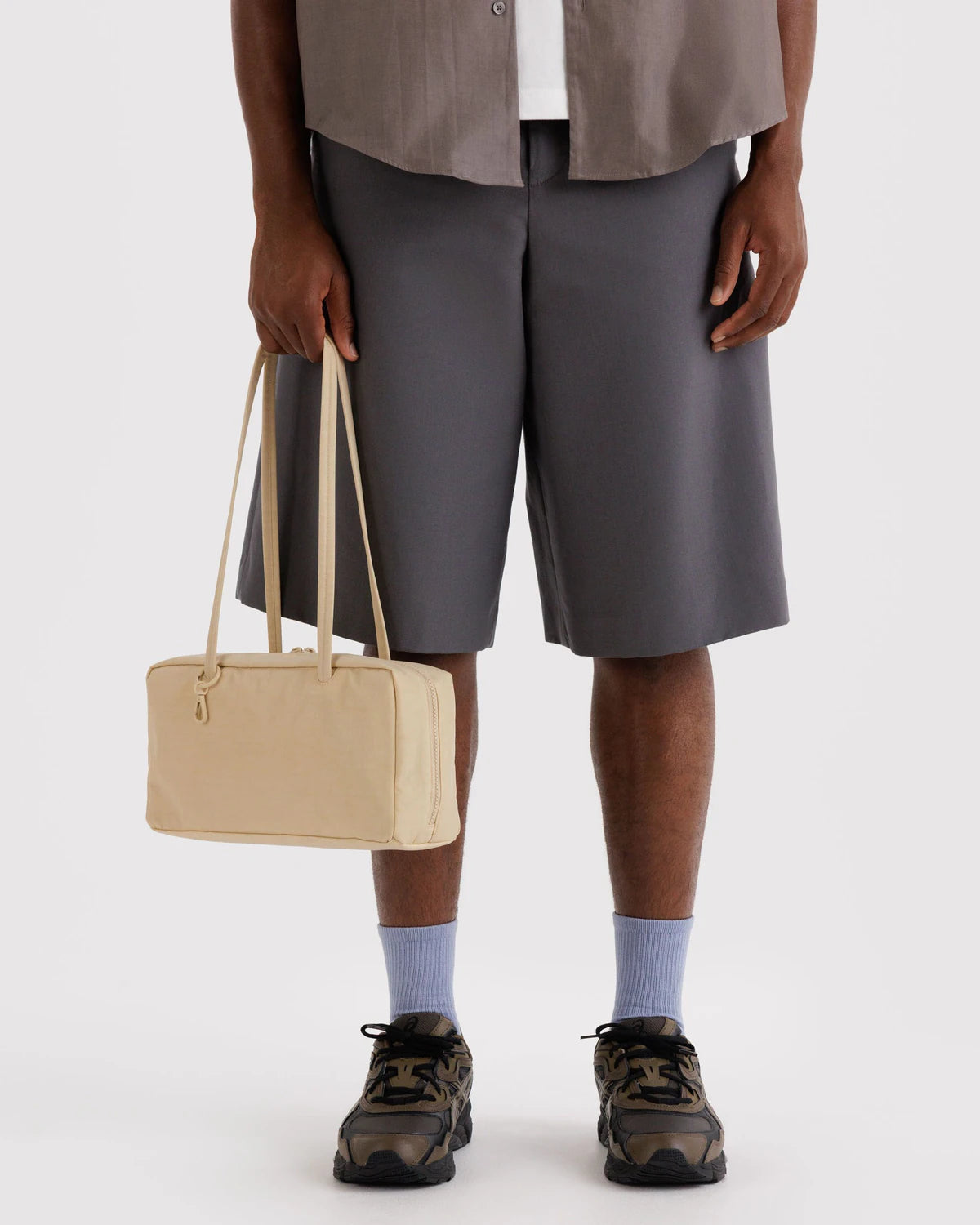NYLON BOWLER BAG | CUSTARD