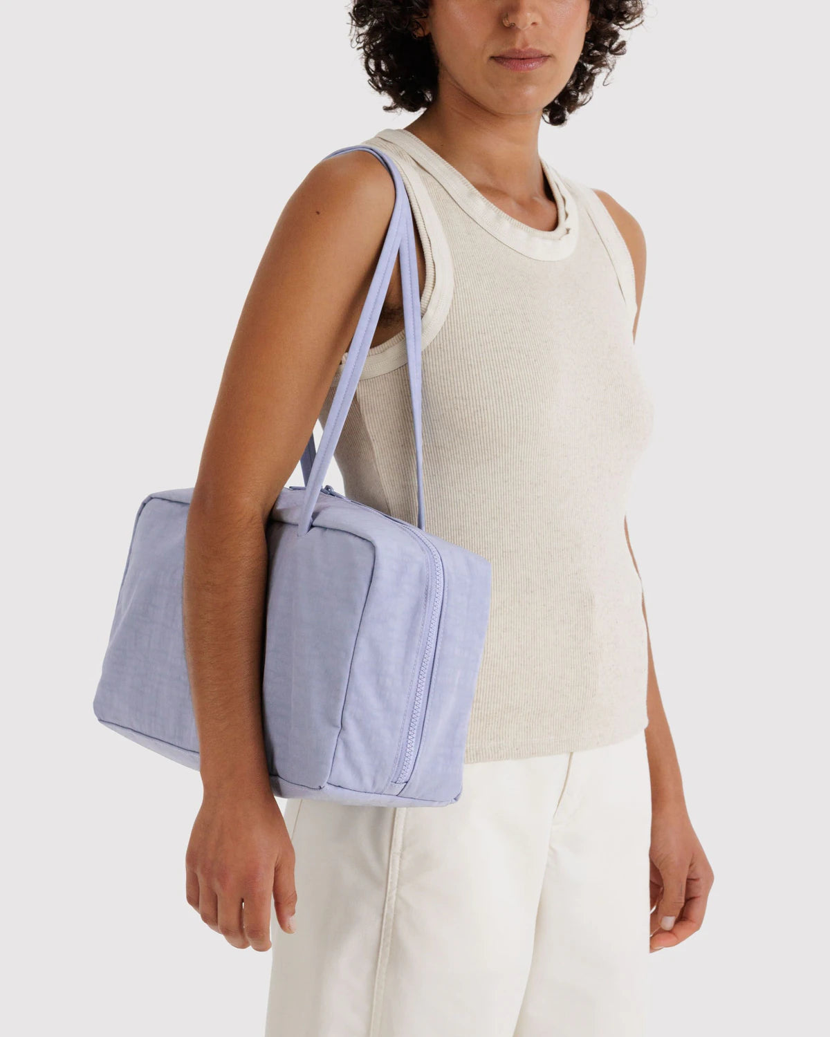 MEDIUM NYLON BOWLER BAG | MIST