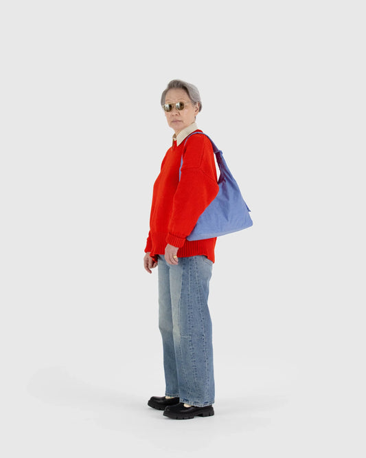 NYLON SHOULDER BAG | CORNFLOWER