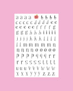 Nany Craft A5 Whimsical Alphabet Sheet