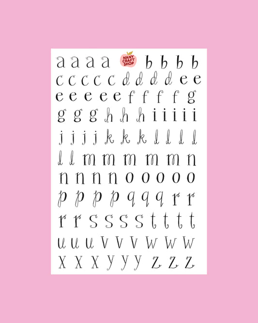 Nany Craft A5 Whimsical Alphabet Sheet
