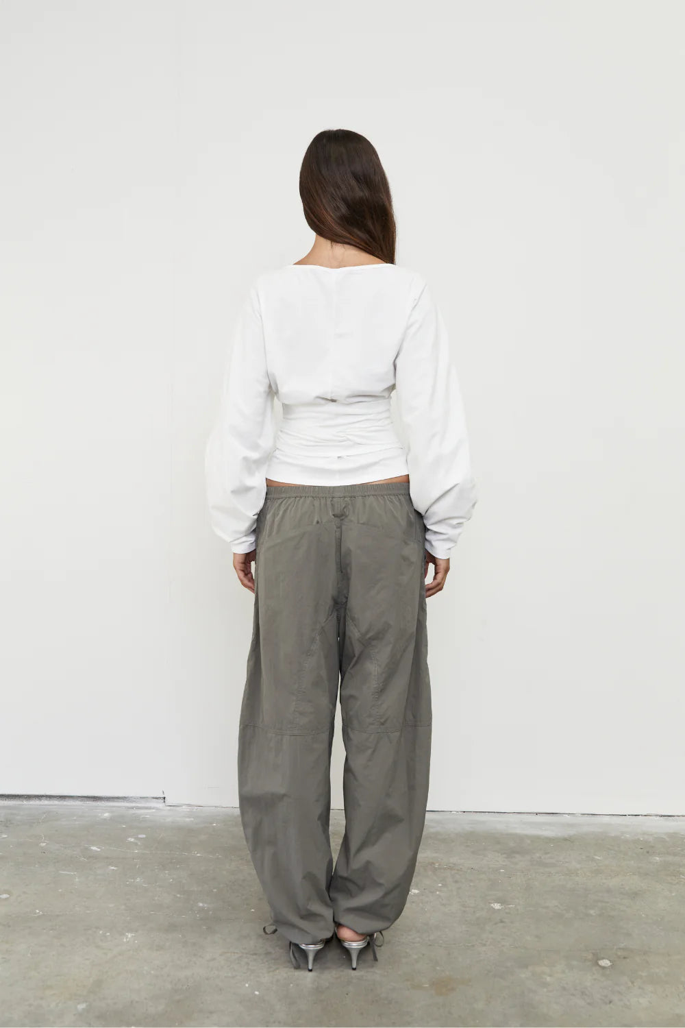 WAIST WRAP LONG SLEEVE | WHITE