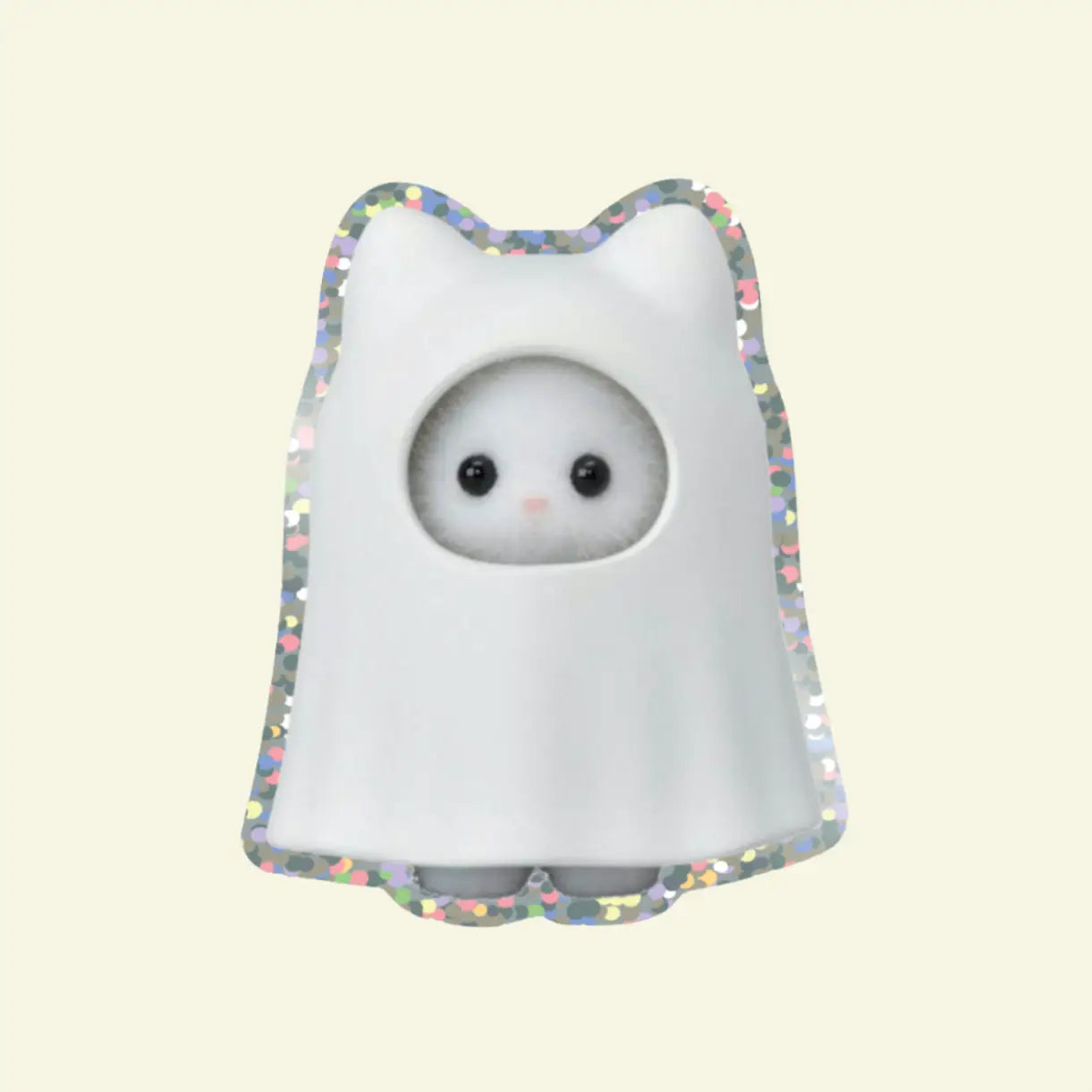 GHOST GLITTER VINYL STICKER | SHELLFLOWER