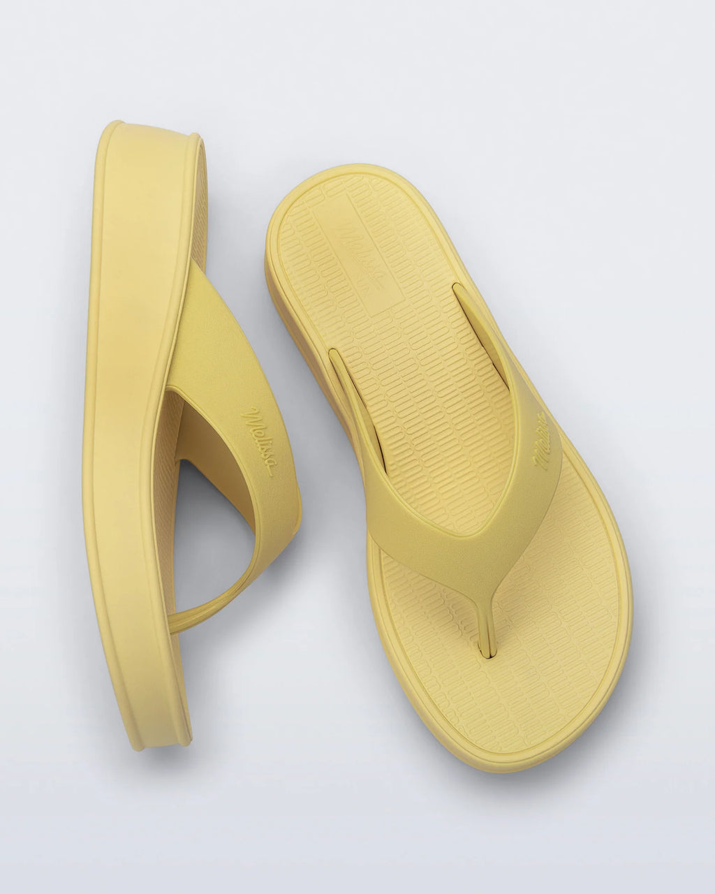 MELISSA SUN FLIP FLOP PLATFORM | YELLOW