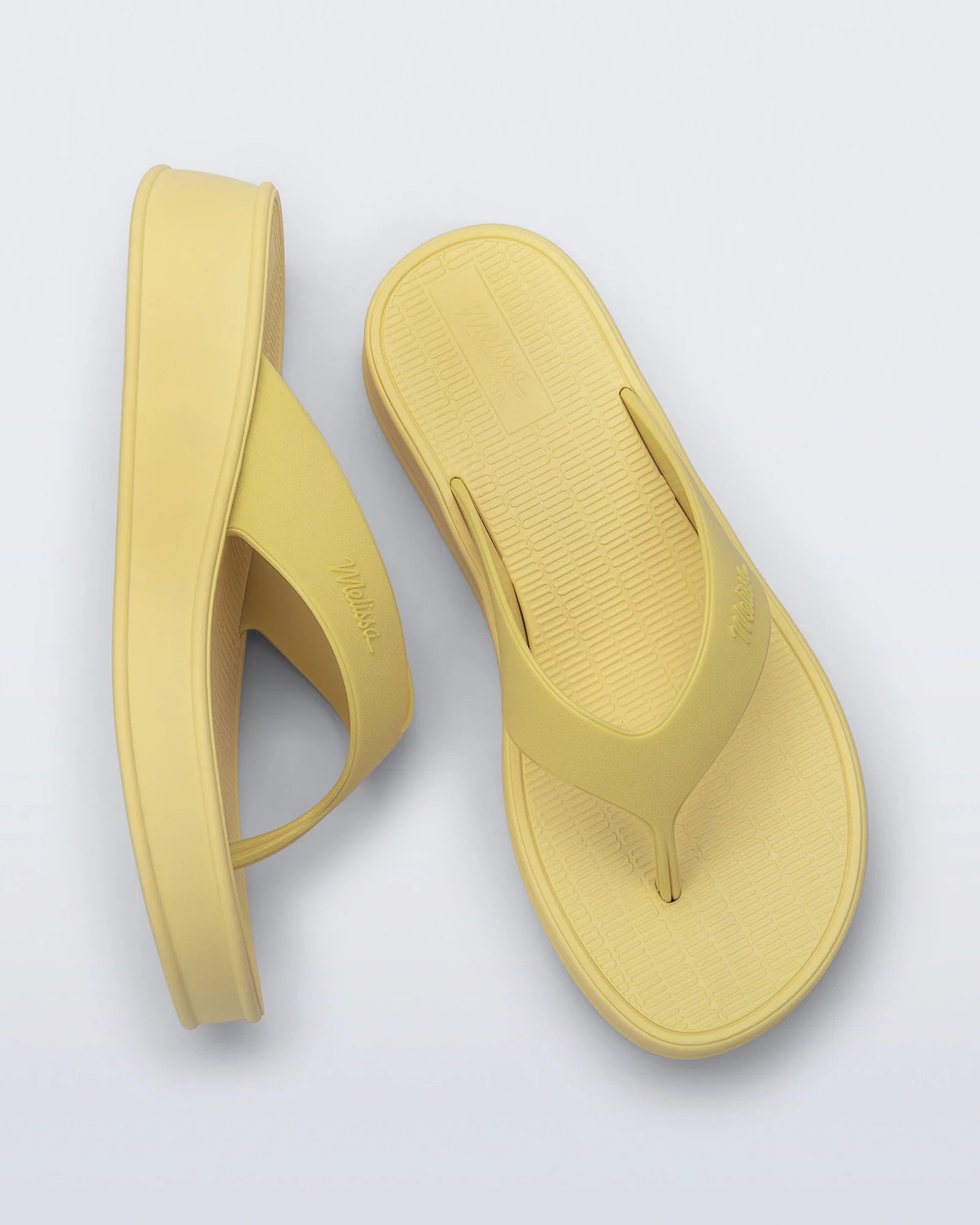 MELISSA SUN FLIP FLOP PLATFORM | YELLOW