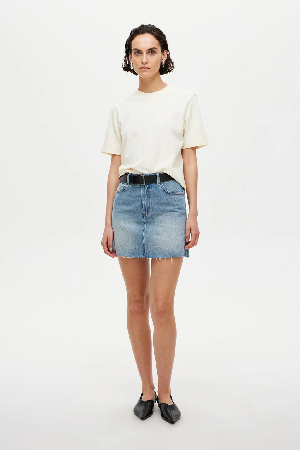 DARCY SKIRT | LIGHT VINTAGE INDIGO