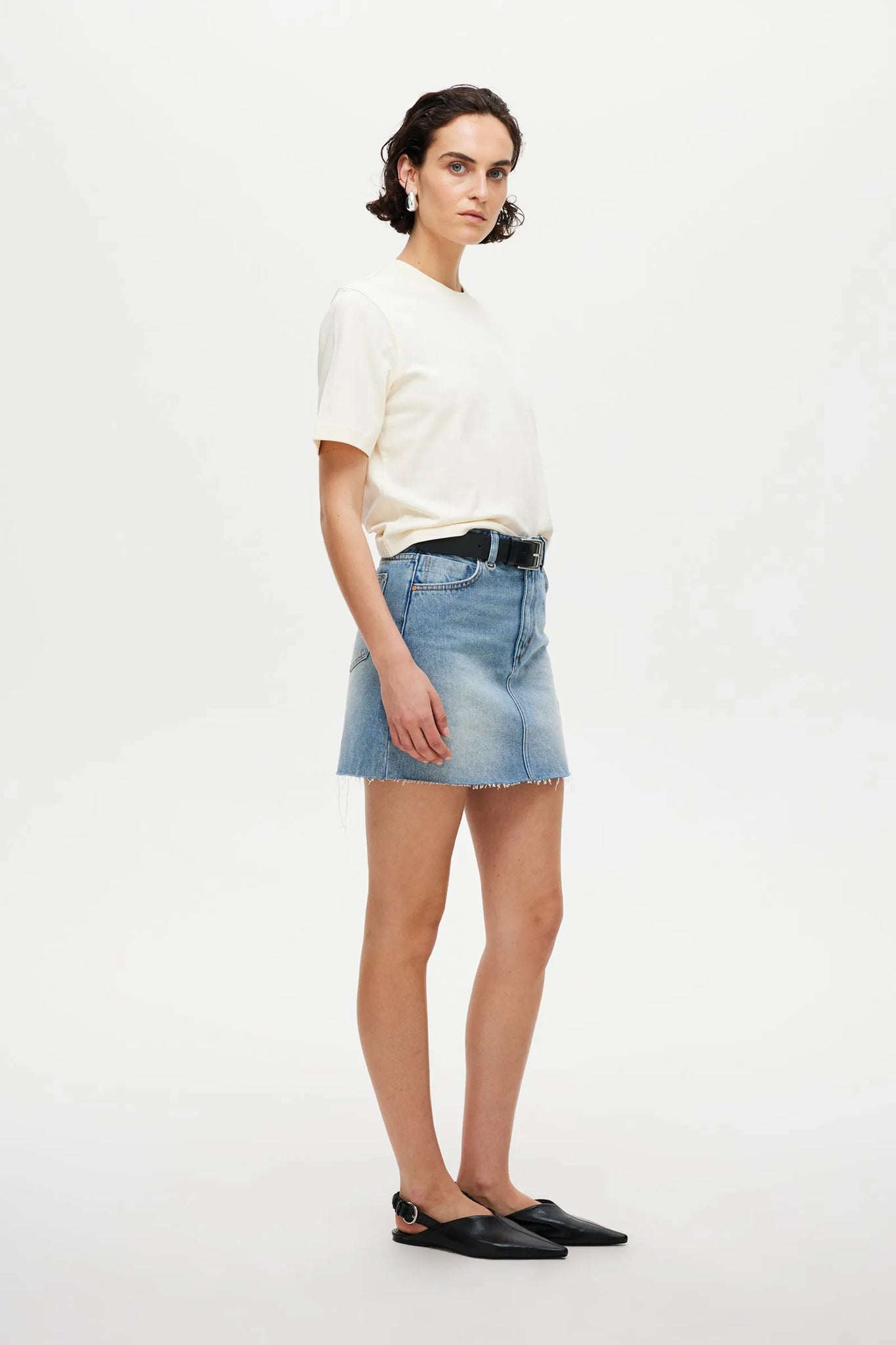 DARCY SKIRT | LIGHT VINTAGE INDIGO