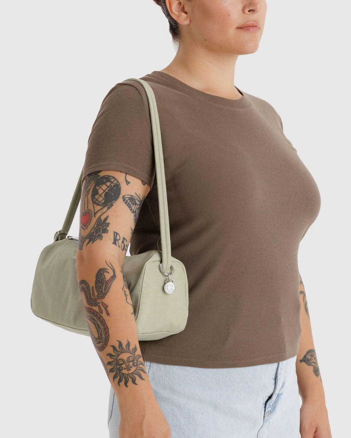 NYLON LOAF BAG | CELADON