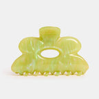 Chunks Flower Claw in Jade Swirl