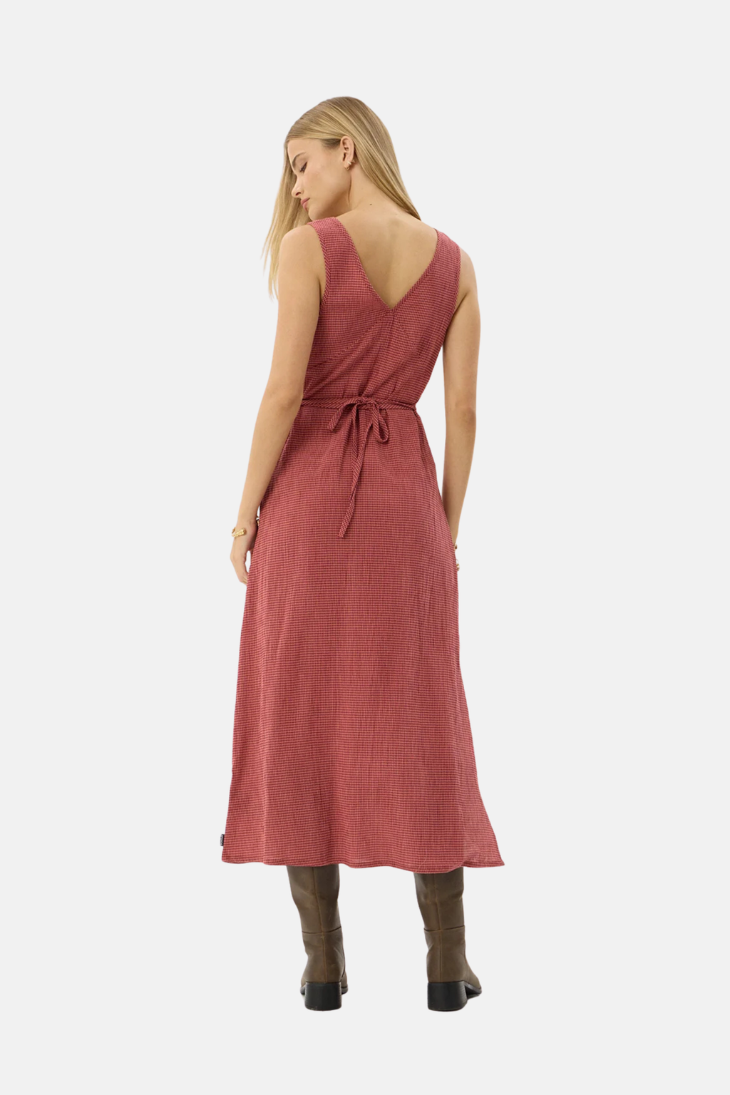 Afends Tully Seersucker Maxi Dress