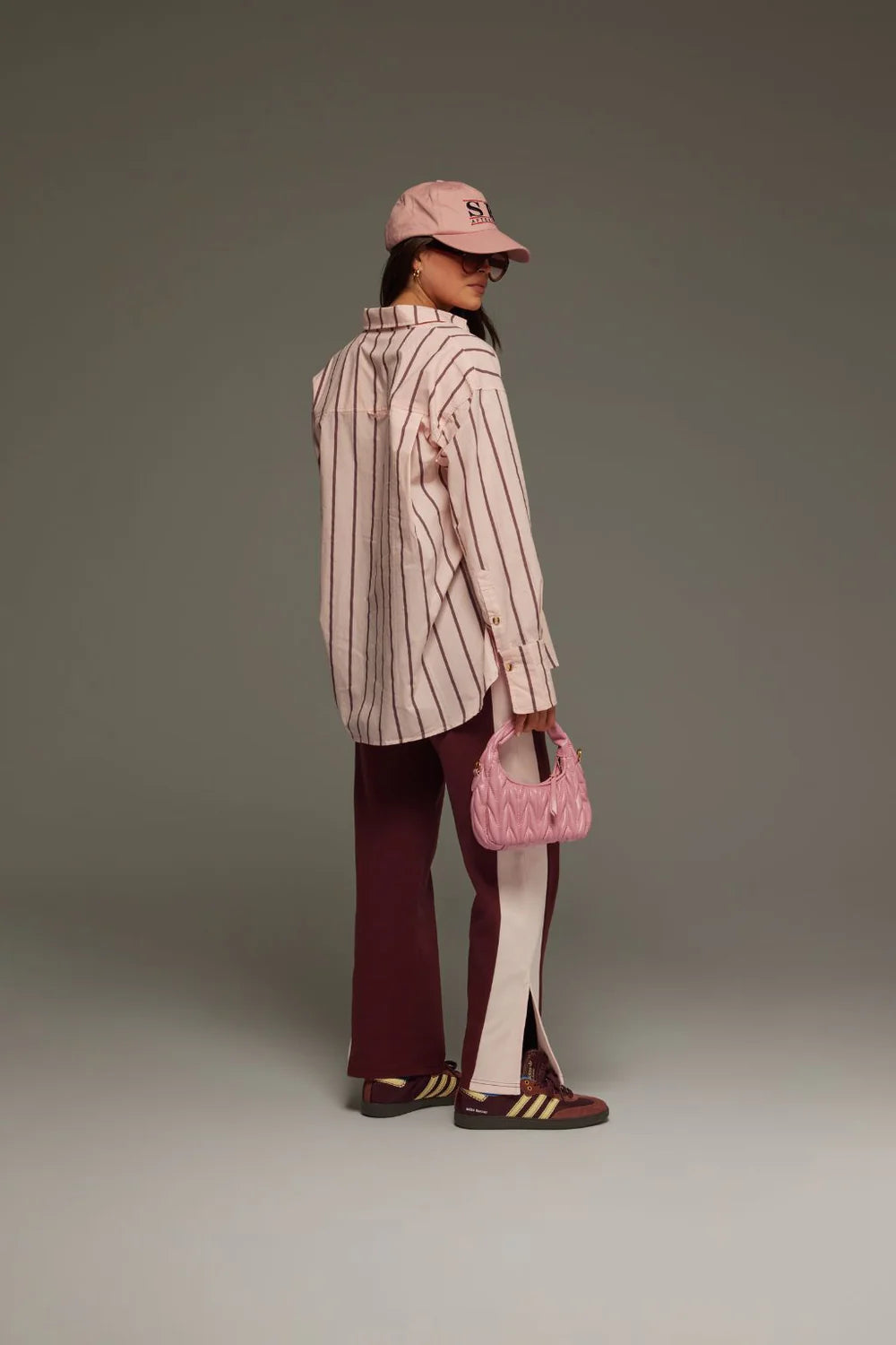 ALPINE COTTON STRIPE SHIRT | LIGHT BLUSH