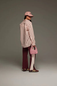 ALPINE COTTON STRIPE SHIRT | LIGHT BLUSH