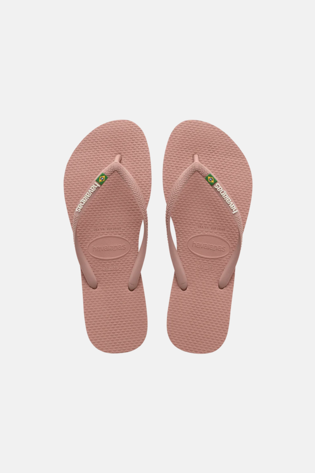 Havaianas Slim Brazil Flag Thongs Crocus Rose