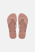 Havaianas Slim Brazil Flag Thongs Crocus Rose