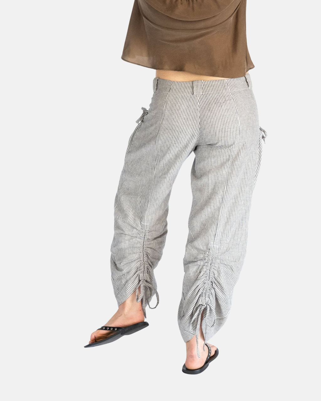 Obelia's Lilly Cargo White Pinstripe