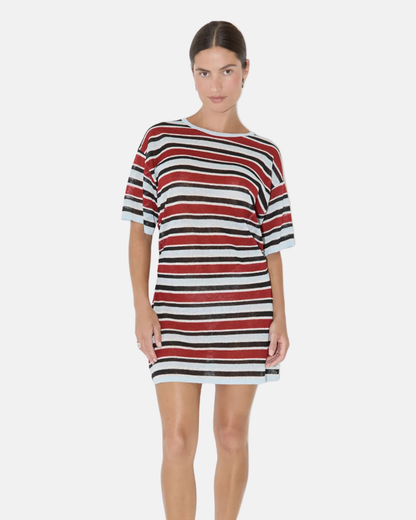 Zulu & Zephyr Bold Stripe T-Shirt Dress