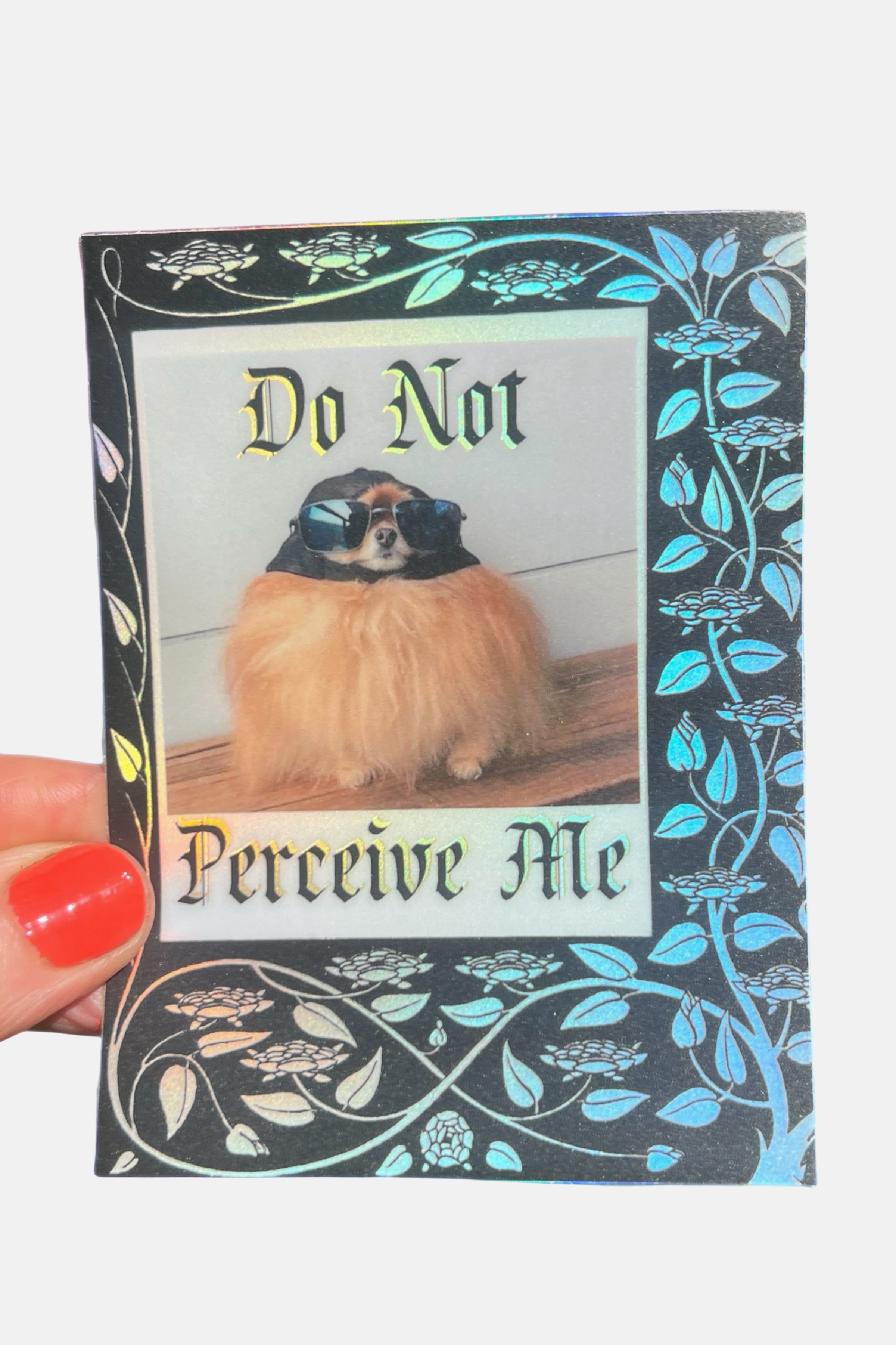 Astral Weekend Do Not Perceive Me Hologram Sticker