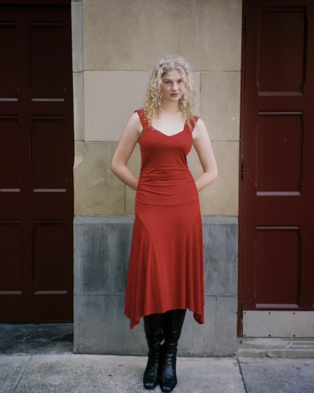 Marsene Kate Dress Red