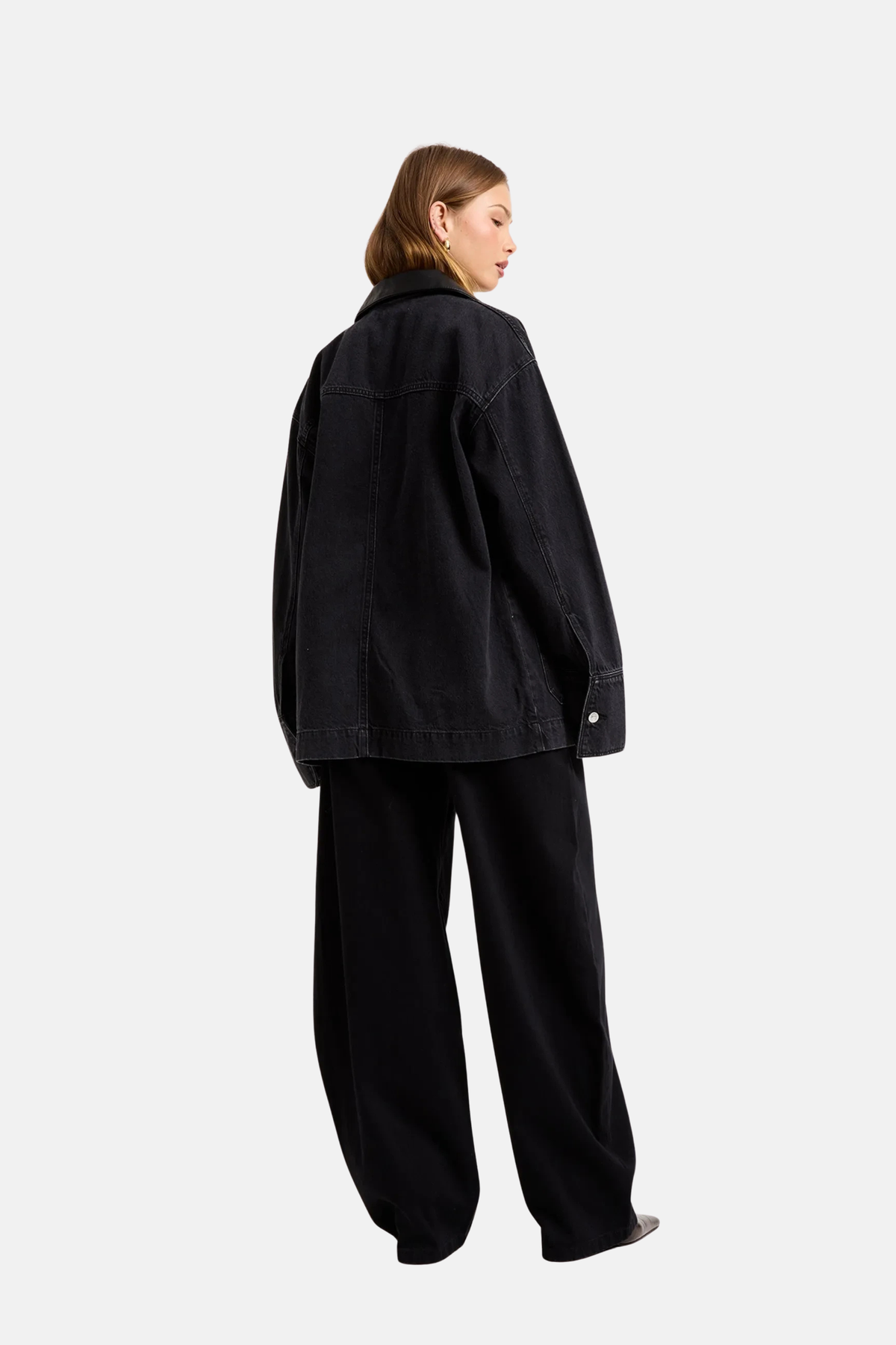 Rollas Denim Chore Jacket Mercer Black