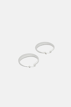 Brie Leon Maddox Earrings Silver