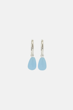 Brie Leon Santiago Earrings Aquamarine Sliver