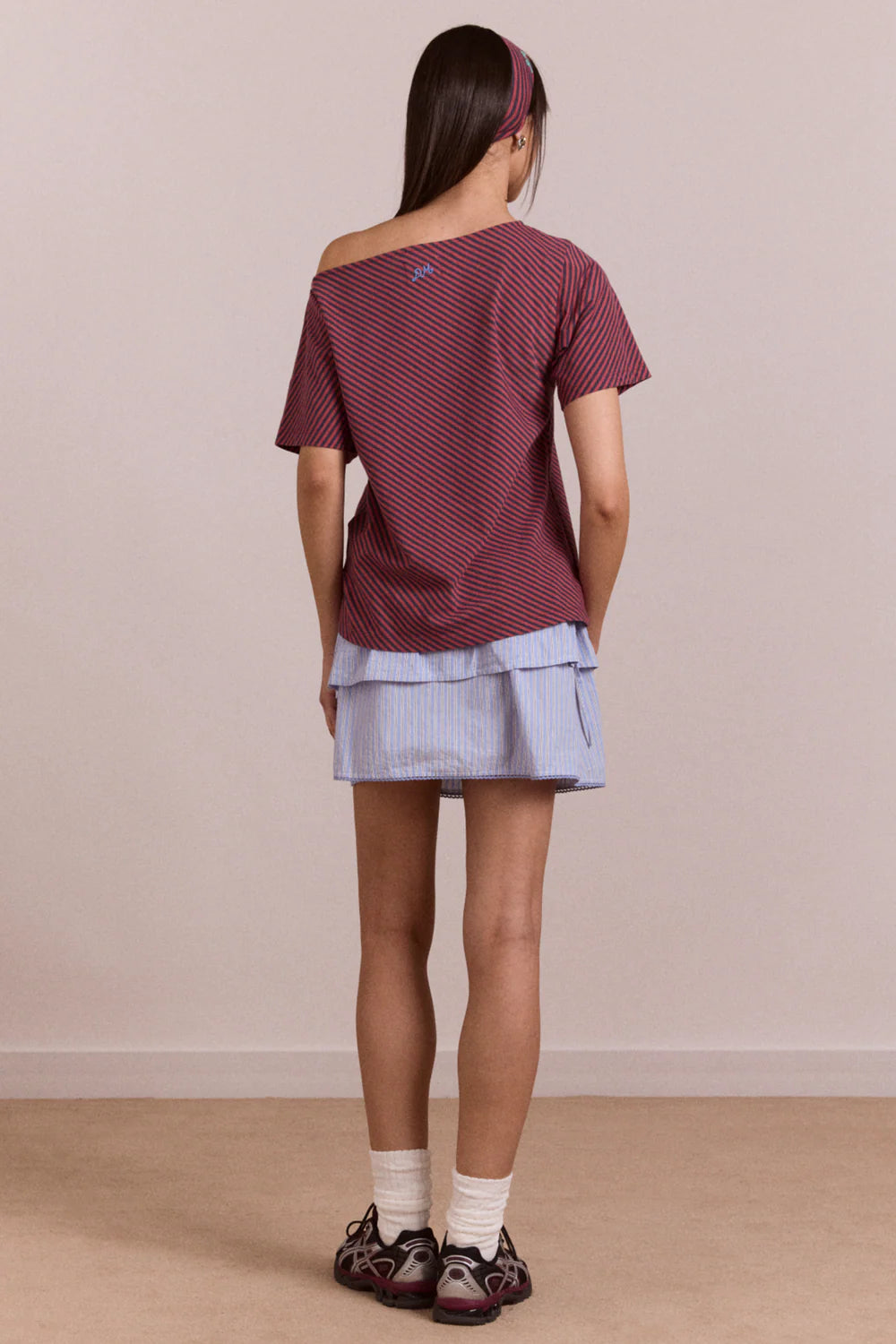 REECE TEE | RED STRIPE