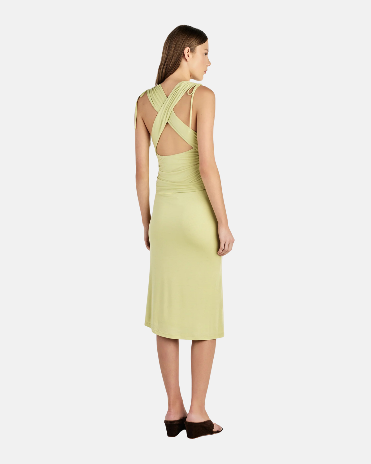 Ownley Andi Midi Skirt Kiwi